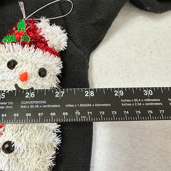 Ugly Christmas Sweater Feliz Navidad LIGHTS UP Tinsel Xmas Party Winner Size 2X - Picture 4 of 5